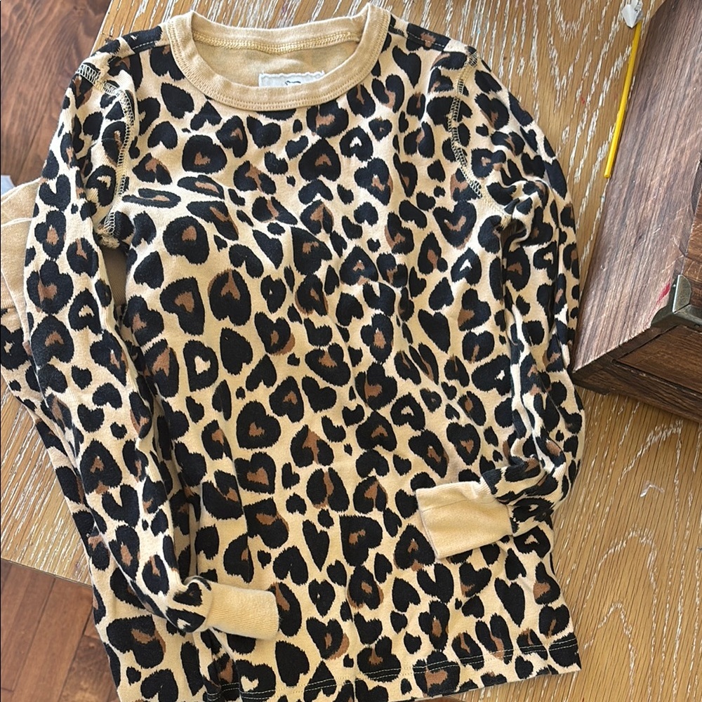 Leopard Print Kids Long Sleeve Top
